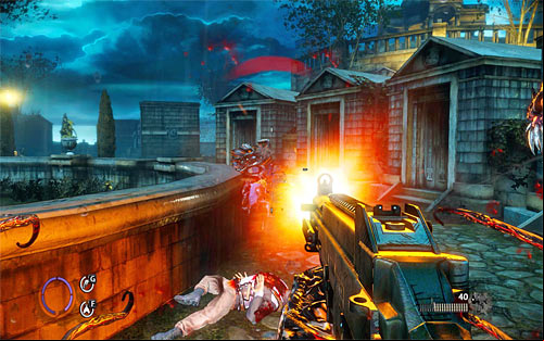 Be careful because almost right away after destroying the gate you'll be forced to a new fight - Saying Goodbye - p. 1 - Walkthrough - The Darkness II - Game Guide and Walkthrough
