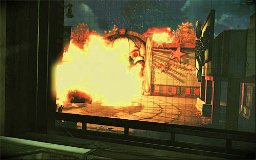 After pulling out the door, go to the small control room and use the control (Locking Bays) to raise the warehouse gate - Fun and Games - p. 3 - Walkthrough - The Darkness II - Game Guide and Walkthrough