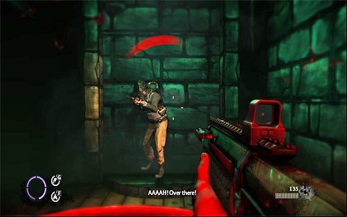 It is not accident that the game has left you with a possibility of using firearms, because flashbacks interlace present events - Fun and Games - p. 4 - Walkthrough - The Darkness II - Game Guide and Walkthrough