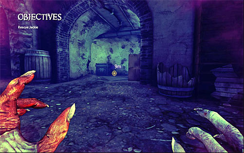 Notice - contrary to what you may think, you do not have to hurry up reaching the place, where Jackie is imprisoned - Rat in a Maze - p. 2 - Walkthrough - The Darkness II - Game Guide and Walkthrough