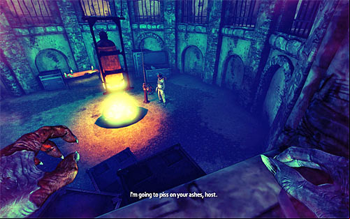 Move a little further and jump inside a small hole - Rat in a Maze - p. 2 - Walkthrough - The Darkness II - Game Guide and Walkthrough