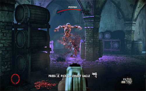 As mentioned before, Peevish has some Darkness powers and first of all he will be sending darklings on you (usually in pairs) - Rat in a Maze - p. 3 - Walkthrough - The Darkness II - Game Guide and Walkthrough