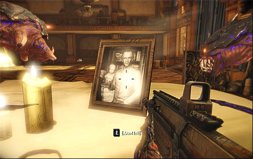 In order to start the battle, you have to approach the piano standing in the middle of the ballroom and view a photo left on it (the E key) - Homecoming - p. 1 - Walkthrough - The Darkness II - Game Guide and Walkthrough