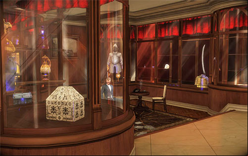 Relics you've already found can be seen in the Jackie's mansion, in the room on the ground floor, adjacent to the library - Relics (01 - 06) - Relics - The Darkness II - Game Guide and Walkthrough