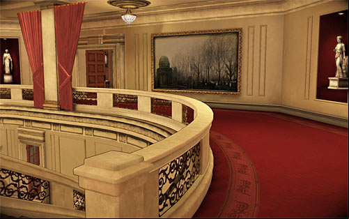 Use the stairs leading to the mansion's first floor and turn to the left (screen above), heading to the entrance of aunt Sarah's bedroom - Relics (01 - 06) - Relics - The Darkness II - Game Guide and Walkthrough