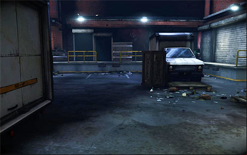 Shortly after beginning of the chapter turn right and approach a truck parked on the yard (screen above) - Relics (07 - 13) - Relics - The Darkness II - Game Guide and Walkthrough