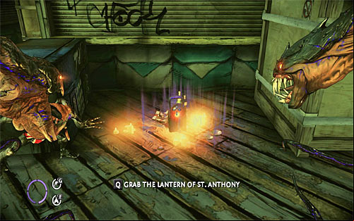 Explore the area at the stall's back, finding relic lying on the ground - Relics (14 - 20) - Relics - The Darkness II - Game Guide and Walkthrough