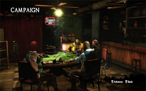 Whether you decided to choose a campaign or single missions (Hit List), you will have to select a playable character - Selecting character - Vendettas - The Darkness II - Game Guide and Walkthrough