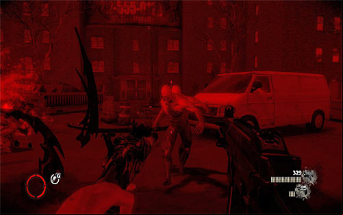 Do not count on the fact that on the way back (after picking up a package from Dolfo) the area will be secured, because many new enemies will appear - Vendettas campaign - hints - p. 1 - Vendettas - The Darkness II - Game Guide and Walkthrough