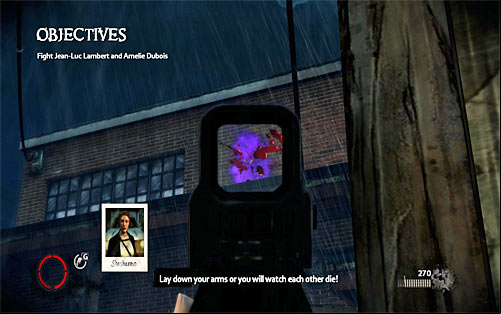 To complete this chapter you have to defeat two bosses - Amelie and Jean-Luc - Vendettas campaign - hints - p. 2 - Vendettas - The Darkness II - Game Guide and Walkthrough