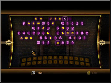Defeat another guard and approach the statue in the center of the Mona Lisa room to get a Saturn Sphere - The Louvre - Walkthrough - The Da Vinci Code - Game Guide and Walkthrough