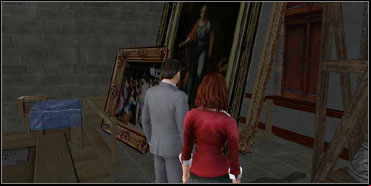Go all the way back to Mona Lisa room and sneak to the left side of the painting - The Louvre - Walkthrough - The Da Vinci Code - Game Guide and Walkthrough