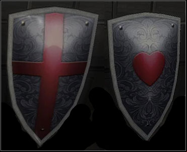 To the left - Gallahad's Shield - place it by the painting with angels. - Chateau Villette - Walkthrough - The Da Vinci Code - Game Guide and Walkthrough