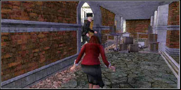 When you're reunited with Langdon, approach the door to the catacombs (screenshot below) and open it - Temple Church - Walkthrough - The Da Vinci Code - Game Guide and Walkthrough