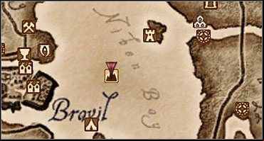 The red arrow marks the portals location. - Oblivion: Main Quests part 1 - Quests - The Elder Scrolls IV: Oblivion Game Guide & Walkthrough