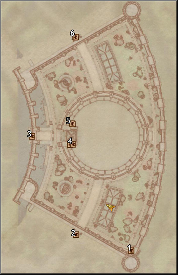 1 - Southeast Watch Tower - Oblivion: Imperial City Arena map - City maps - The Elder Scrolls IV: Oblivion Game Guide & Walkthrough