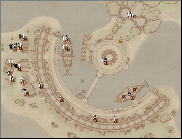 1/2 - Imperial Trading Company Warehouse - Oblivion: Imperial City Waterfront map - City maps - The Elder Scrolls IV: Oblivion Game Guide & Walkthrough