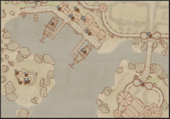 1 - Anvil Lighthouse Cellar - Oblivion: Anvil Docks map - City maps - The Elder Scrolls IV: Oblivion Game Guide & Walkthrough