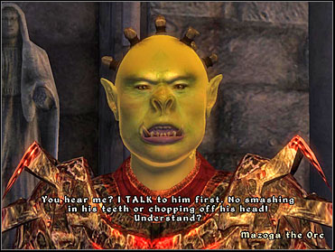 Mazoga wants to go to Fishermans Rock north of the city, but Weebam-Na wont go with her - Oblivion: Leyawiin - Miscellaneous quests - The Elder Scrolls IV: Oblivion Game Guide & Walkthrough