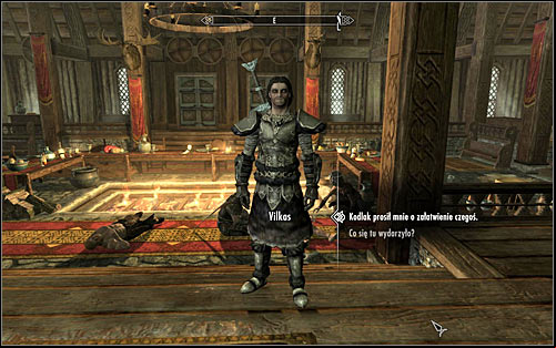 Enter the sanctuary, where Vilkas should run up to you (screen above) - Bloods Honor - The Companions quests - The Elder Scrolls V: Skyrim Game Guide