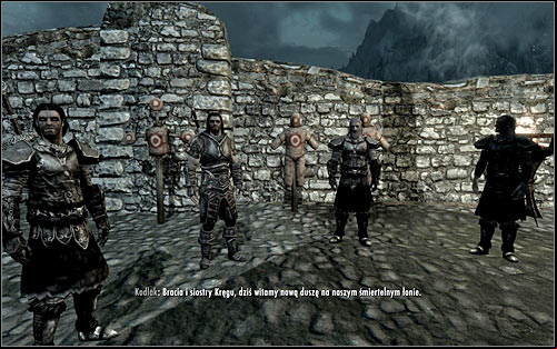 Follow Vilkas, who will run to the courtyard on back of the Jorrvaskr - Proving Honor - p. 2 - The Companions quests - The Elder Scrolls V: Skyrim Game Guide