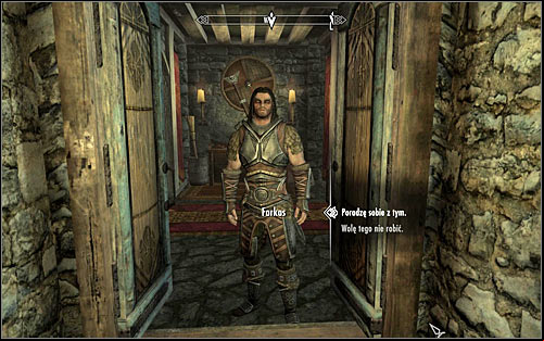 Follow Farkas, who will lead you to a room for recruits, located in the southern part of living quarters in Jorrvaskr - Take up Arms - The Companions quests - The Elder Scrolls V: Skyrim Game Guide