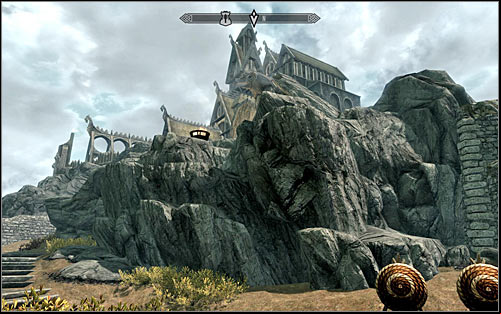 Eorlunds forge is not located inside the sanctuary, but on a small hill, north from this building (screen above) - Take up Arms - The Companions quests - The Elder Scrolls V: Skyrim Game Guide