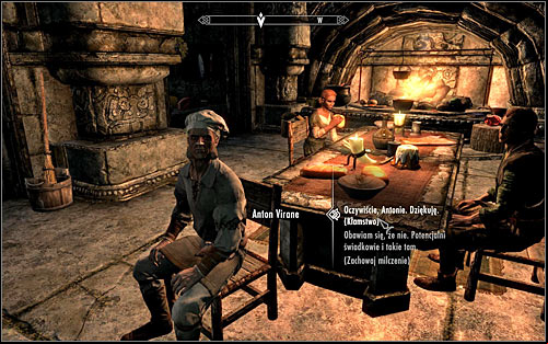 At the end of conversation Anton will beg you of course to let him live - Recipe for Disaster - The Dark Brotherhood quests - The Elder Scrolls V: Skyrim Game Guide