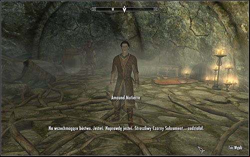 Enter the small room with dead draugr and open a door to the right - The Silence Has Been Broken - The Dark Brotherhood quests - The Elder Scrolls V: Skyrim Game Guide