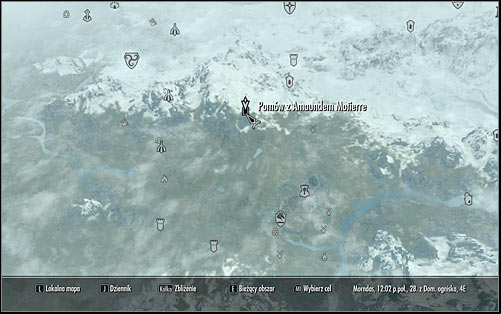 Leave the Dark Brotherhoods Sanctuary and open the world map - The Silence Has Been Broken - The Dark Brotherhood quests - The Elder Scrolls V: Skyrim Game Guide