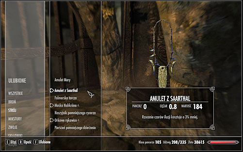 Open the inventory, go to Apparel and equip the Saarthal Amulet (screen above) - Under Saarthal - p. 1 - College of Winterhold quests - The Elder Scrolls V: Skyrim Game Guide