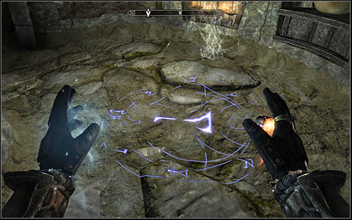 Go up the stairs and head to the southern door - Under Saarthal - p. 2 - College of Winterhold quests - The Elder Scrolls V: Skyrim Game Guide