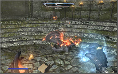 If you prefer to defeat The Caller in battle, you should try to attack her by surprise (screen above), so that shes defenceless for the first couple seconds - Hitting the Books - p. 2 - College of Winterhold quests - The Elder Scrolls V: Skyrim Game Guide
