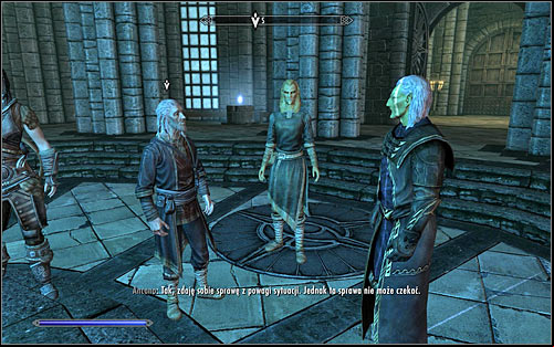 Tolfdir will now take a tour around the area and its definitely worth to listen to what he has to say - Good Intentions - College of Winterhold quests - The Elder Scrolls V: Skyrim Game Guide
