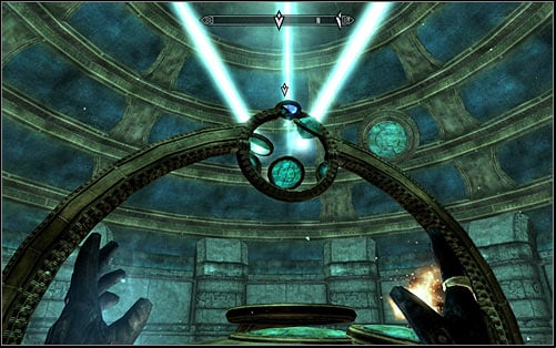 Close the window and return downstairs, standing beside the Oculory lens (screen above) - Revealing the Unseen - p. 3 - College of Winterhold quests - The Elder Scrolls V: Skyrim Game Guide