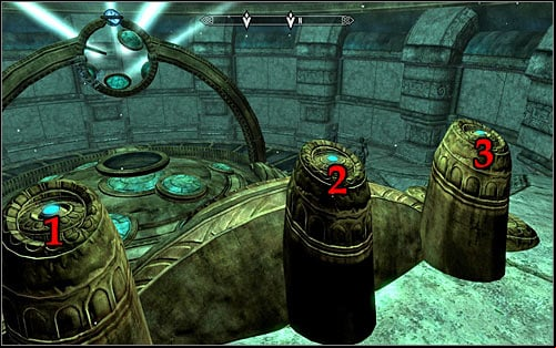 Afterwards return to console at the upper part of the room (screen above) - Revealing the Unseen - p. 3 - College of Winterhold quests - The Elder Scrolls V: Skyrim Game Guide