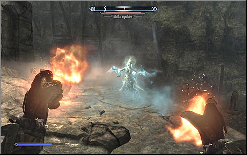 The Wisps will be at first neutral towards you, but you should take care of them now so that they dont trouble you afterwards - Staff of Magnus - p. 2 - College of Winterhold quests - The Elder Scrolls V: Skyrim Game Guide
