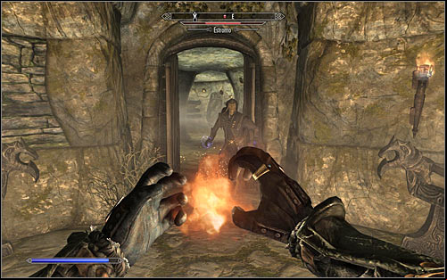 Move the bolt and open the new door - Staff of Magnus - p. 3 - College of Winterhold quests - The Elder Scrolls V: Skyrim Game Guide