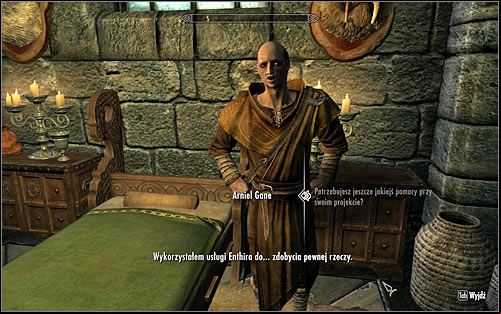Depending on when you began the first mission for Arniela, you will be able to approach the mages second quest at once or after a few days have ed - Arniels Endeavor - p. 1 - College of Winterhold quests - The Elder Scrolls V: Skyrim Game Guide