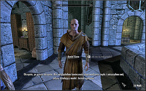 Depending on when you began Arniels first quest, you will be able to approach the third quest at once or after a few days - Arniels Endeavor - p. 1 - College of Winterhold quests - The Elder Scrolls V: Skyrim Game Guide