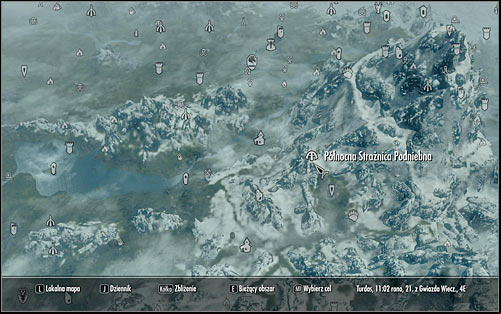 Open the world map once again - Destruction Ritual Spell - College of Winterhold quests - The Elder Scrolls V: Skyrim Game Guide