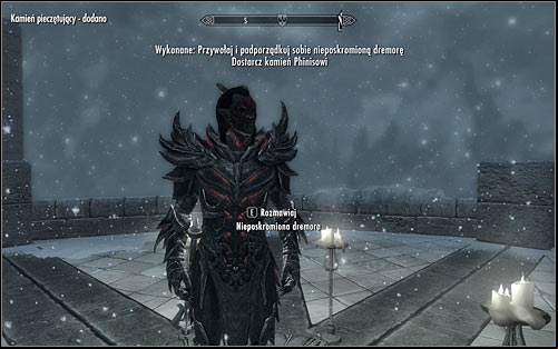 Wait for the Dremora to disappear and once again summon it - Conjuration Ritual Spell - College of Winterhold quests - The Elder Scrolls V: Skyrim Game Guide