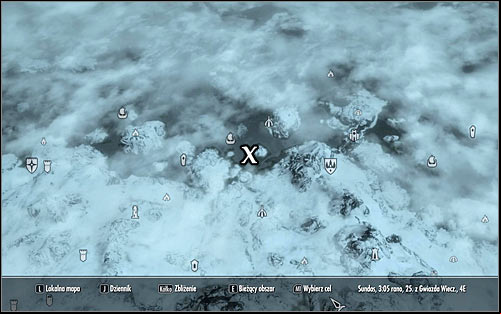 Leave the College of Winterhold and head west - Miscellaneous: Velehk Sains Treasure - College of Winterhold quests - The Elder Scrolls V: Skyrim Game Guide