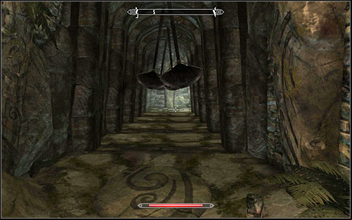 If you accidentally set the blades into motion, try to slowly walk between them - City Influence: Markarth - Silver Lining - Thieves Guild quests - The Elder Scrolls V: Skyrim Game Guide