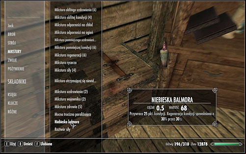 The chest into which you have to throw the Balmora Blue can be found at the lowest deck - City Influence: Solitude - The Dainty Sload - Thieves Guild quests - The Elder Scrolls V: Skyrim Game Guide