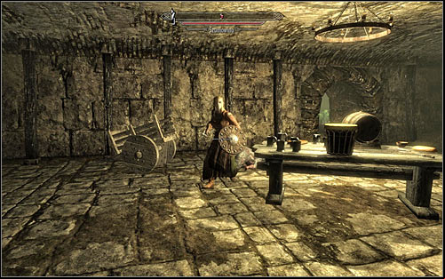 Both paths described above lead to the same room, inside which you will have to get rid of a lowlife (screen above) - Taking Care of Business - Thieves Guild quests - The Elder Scrolls V: Skyrim Game Guide