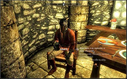 If you did manage to convince Gulum-Ei with Persuasion, skip to Shadow Gulum-Ei - Scoundrels Folly - Thieves Guild quests - The Elder Scrolls V: Skyrim Game Guide