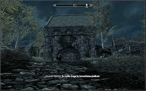 Regardless of the chosen method, you need to approach the city from the northern side (screen above) - Establishing Esberns whereabouts | A Cornered Rat - A Cornered Rat - The Elder Scrolls V: Skyrim Game Guide