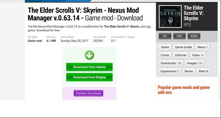 First, you must Nexus Mod Manager. - How to install Beyond Skyrim: Bruma? - General information - The Elder Scrolls V: Skyrim Game Guide