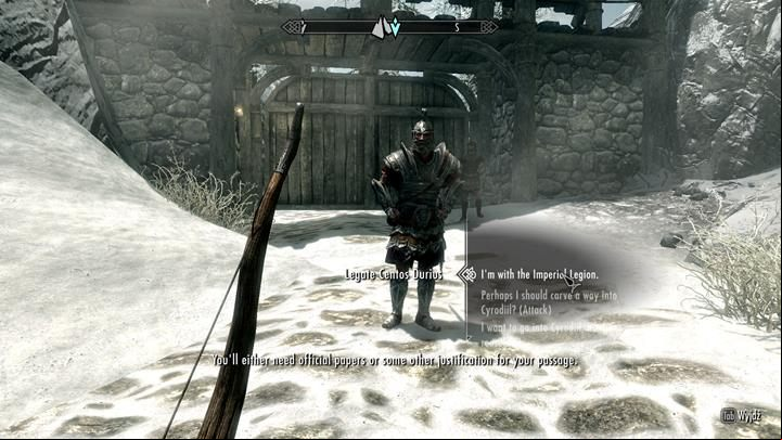 Speak with a guard and you will be moved to the new location. - Starting your adventure in Beyond Skyrim: Bruma - General information - The Elder Scrolls V: Skyrim Game Guide